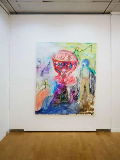 展示作品の設置風景
